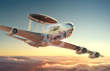 PRZEDSPRZEDAZ- Boeing E-3 Sentry AWACS - Roden 345 skala 1/144