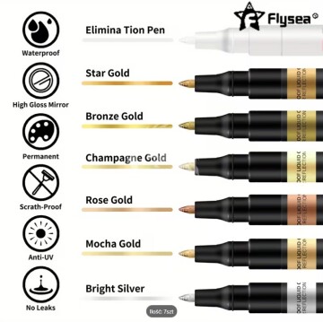  Zestaw 7 sztuk  Markerów Akrylowych do Malowania