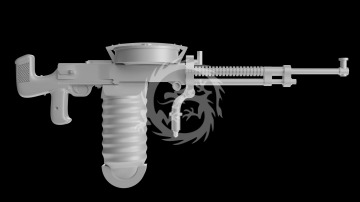 WWII Soviet 7.62 mm Degtyaryov DA Aircraft Machine Gun – 3D Printed - Metallic Details MDR3283 skala 1/32