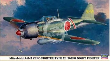 Mitsubishi A6M5 Zero Fighter Type 52 `302FG Night Fighter´ - Hasegawa 09882 skala 1/48