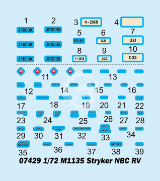 M1135 Stryker NBC RV Trumpeter 07429  skala 1/72 