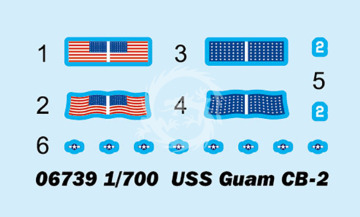 Model plastikowy USS Guam CB-2 Trumpeter 06739 skala 1/700