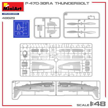 PREORDER - P-47D-30RA Thunderbolt Advanced Kit MiniArt 48029 skala 1/48