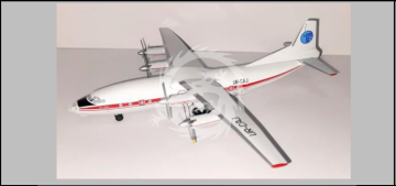 Antonov AN-12 Meridian Air  old livery UR-CAJ WB200043 skala 1/200