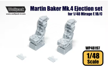 Martin Baker Mk.4 Ejection Seat Set for Mirage F.1B/C - Wolfpack WP48197 skala 1/48
