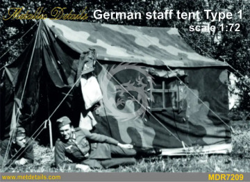 NA ZAMOWIENIE - German staff tent type 1 (1 pcs) - Metallic Details MDR7209 skala 1/72