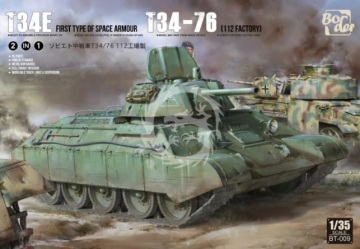 T34E First Type of Spaced Armour T34-76 (112 factory) - Border Model BT-009 skala 1/35