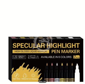  Zestaw 7 sztuk  Markerów Akrylowych do Malowania