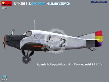 Junkers F13. Mid Prod. Military Service - MiniArt 48011 skala 1/48