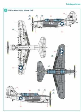 SB2C-4 HELLDIVER ATLANTIC SCHEME Infinity Models INF3202 skala 1/32