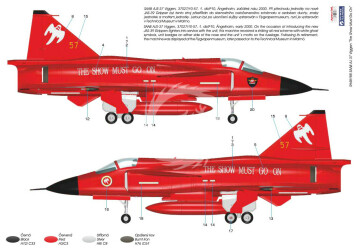 Model plastikowy Saab AJS-37 Viggen 