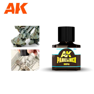 Produkt emaliowany- Sepia Paneliner AK Interactive AKI-12021