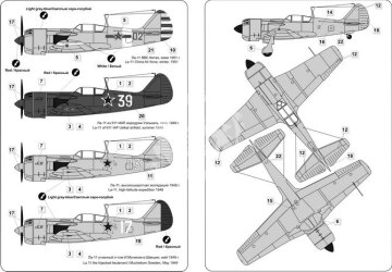 Soviet Fighter Lavochkin LA-11 Mikromir 48-006 Mikromir MM48-006 skala 1/48