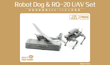 Armed Robot Dog & RQ-20 UAV Set Magic Factory 7503 skala 1/35