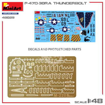 PREORDER - P-47D-30RA Thunderbolt Advanced Kit MiniArt 48029 skala 1/48