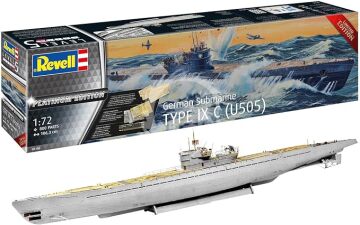 Niemiecki okręt podwodny Type IX C (U505) Platinum Edition - Revell 05180 skala 1/72