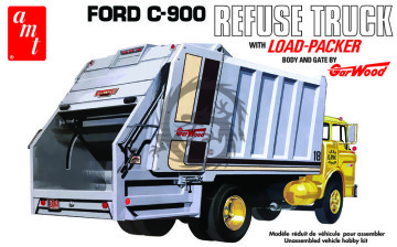 Ford C-900 Refuse Truck with load-packer. Body and Gate by Gar Wood AMT - AMT1247 skala 1/25