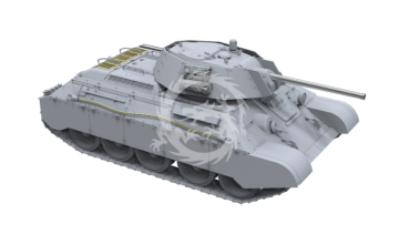 T34E First Type of Spaced Armour T34-76 (112 factory) - Border Model BT-009 skala 1/35