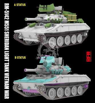 M551 Light Tank Sheridan Vietnam War - Rye Field Model  RM-5142 skala 1/35