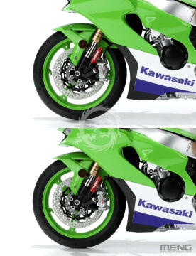 Kawasaki Ninja ZX-10R Pre-Coloured Edition - Meng Model  MT-007s skala 1/9