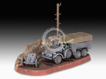  Starter Kit Krupp Protze KFZ 69 with 3,7cm Pak - Revell 73344 skala 1/76