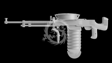 WWII Soviet 7.62 mm Degtyaryov DA Aircraft Machine Gun – 3D Printed - Metallic Details MDR3283 skala 1/32