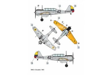 Model plastikowy Curtiss-Wright SNC-1 Falcon II Dora Wings DW48041 skala 1/48