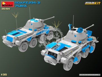 Sd.Kfz.234/2 PUMA Interior Kit MiniArt 35414 skala 1/35