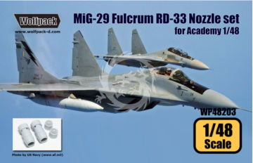 MiG-29 Fulcrum RD-33 Engine Nozzle Set - Wolfpack WP48203 skala 1/48