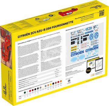 STARTER KIT Citroen 2CV AZU-B 250 Fourgonnette - Heller 58701 skala 1/24