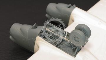 MDR72164 Metallic Details - Komory podwozia głównego i przedniego samolotu P-3C Orion w skali 1/72