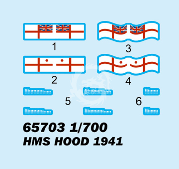 HMS Hood 1941 I Love Kit 65703 skala 1/700