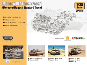 Zestaw dodatków Modern IDF Tank Track 1 - Merkava/Magach Standard Track, Wolfpack WP12001 skala 1/35