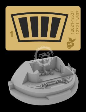 12621 Constitution class (refit) - Officer´s Lounge Green Strawberry for Star Trek scale 1/537