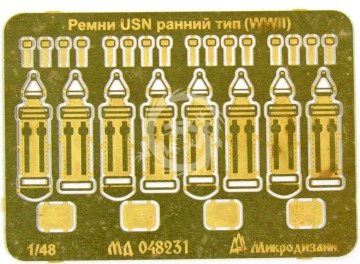 Elementy fototrawione, pasy bezpieczeństwa do samolotów USN wczesny typ, Microdesign, , skala 1/48