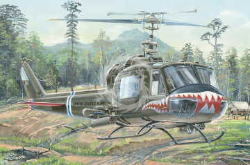 Model plastikowy UH-1 Huey B/C HobbyBoss 81807 skala 1/18