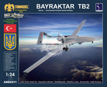 Bayraktar TB2 UCAV - drone - Tanmodel ASD2411 skala 1/24
