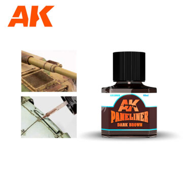 Produkt emaliowany-Dark Brown Paneliner AK Interactive AKI-12022