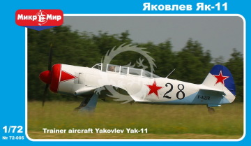Trainer aircraft Yakovlev Yak-11 Mikromir MM72-005 skala 1/72