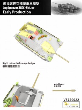  Jagdpanzer 38(t) Hetzer Early Production Vespid Models VS720022 skala 1/72