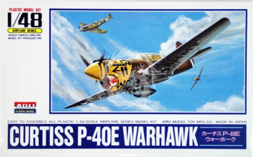 Model zaczęty - Curtiss P-40E Warhawk ARII  A332-800 skala 1/48