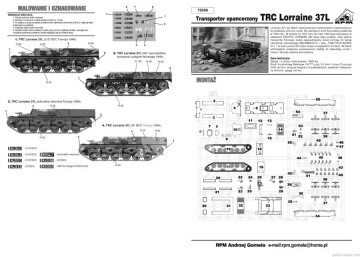 Transporter opancerzony TRC Lorraine 37L - RPM 72506 skala 1/72