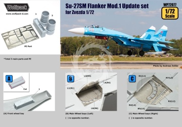 Su-27SM Flanker Mod.1 Update Set for Zvezda, Academy, Revell, Platz - Wolfpack WP72077 skala 1/72