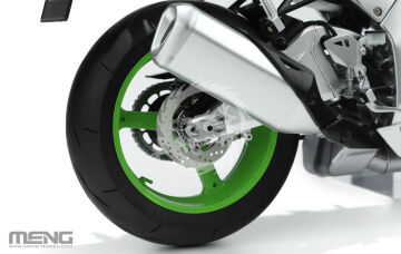 Kawasaki Ninja ZX-10R Pre-Coloured Edition - Meng Model  MT-007s skala 1/9