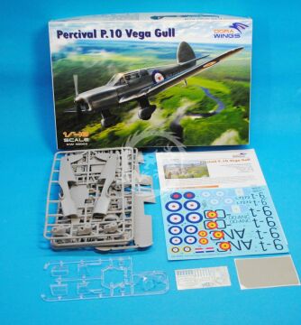 Model plastikowy Percival P.10 Vega Gull, Dora Wings DW48005 skala 1/48