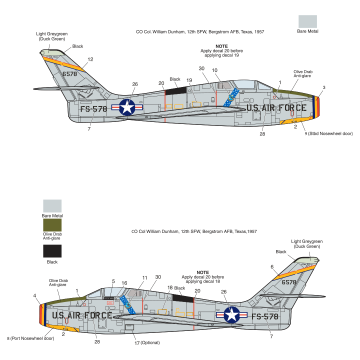 F-84F Thunderstreak USAF Kinetic K48113 skala 1/48