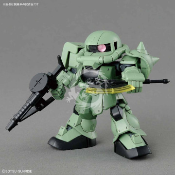 Model plastikowy SD Gundam Cross Silhouette Zaku II, Bandai Spirits 0230353, brak skali.