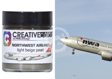 Farba Northwest Airlines light beige pearl  Color 30 ml - Creatve Color CC-PA058