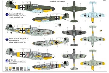 Messerschmitt Bf 109F-2/B with ETC 50 AZmodel  AZ 7879 skala 1/72