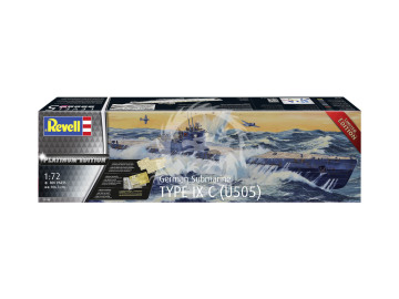 Niemiecki okręt podwodny Type IX C (U505) Platinum Edition - Revell 05180 skala 1/72